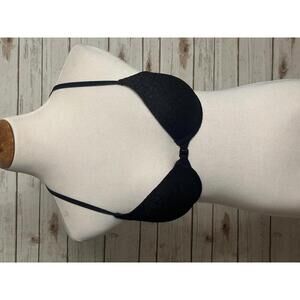 PINK Victoria's Secret lace strappy racerback push-up pigeonnant bra Size 32D